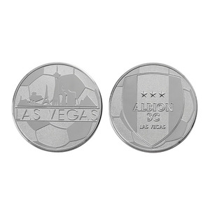 Pièce personnalisée 2d Logo Lettre Pièce en métal en alliage de zinc <span class=keywords><strong>Las</strong></span> <span class=keywords><strong>Vegas</strong></span> Football Compétition Souvenirs Sablage Effet Pièces d'argent - Product Image 2