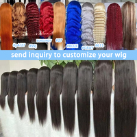 Wig Afro Kinky Curly HD Tanpa Lem dengan Poni, Kepadatan 200%, Rambut Asli Remy Brasil Buatan Tangan, Wig Pendek untuk Wanita