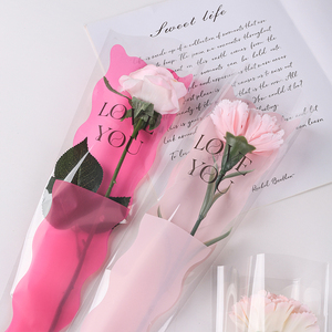 Bolsa de flauta para <span class=keywords><strong>una</strong></span> sola flor de <span class=keywords><strong>sirena</strong></span>, envoltura impermeable de OPP para floristería, para regalos de festival y ramos - Product Image 4