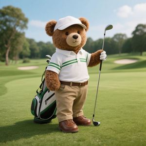 Venta Directa de Fábrica, Osito de Peluche de Golf, Diseño Personalizado al por Mayor, Osito de Peluche OEM, Osito de Peluche Suave Más Vendido - Product Image 1