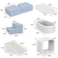 Ensemble de jeu en mousse souple personnalisable pour tout-petits avec piscine à balles, marches d'escalade, toboggan, maison de jeu, jouet éducatif, jouet sensoriel Montessori