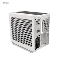 Boîtier PC ATX de bureau MANMU, nouveau design, tour complète noire, pour Deskshop