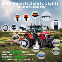 IP6K9K Lampe Strobe SMBX R65 Double Couleur Stroboscopique Lumières Grill Lumières 4 LED En Alliage D'aluminium Lumière Stroboscopique D'urgence pour Véhicules
