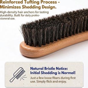 Brosse de nettoyage portable pour chaussures en cuir et baskets, à poils de cheval, pour dépoussiérer – Offre spéciale - Product Image 2