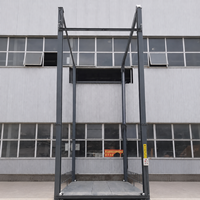 Plateforme élévatrice hydraulique à 4 colonnes homologuée CE pour voitures de fret, élévateur vertical de véhicules du plancher au plancher