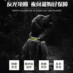 Collier Réfléchissant Réglable pour Chien – Durable, Confortable, Toutes Saisons – Motif Treillis Vert, Bleu, Orange – Style Simple - Product Image 5