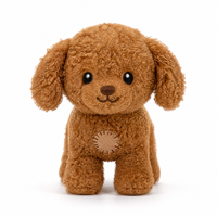 Peluche chien bouclé douce en coton PP, jouet en coton polyester, personnalisable OEM, vente en gros, cadeau promotionnel, approvisionnement en vrac pour les fêtes d'enfants