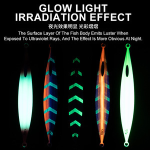 Esca giga in metallo a passo lento 120g 150g 200g 250g 300g di Jigging a terra per <span class=keywords><strong>pesca</strong></span> d'altura - Product Image 3