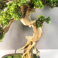 Vente en gros d'arbres et de buissons artificiels en plastique de couleur naturelle, écologiques et économiques, pour la décoration de la maison, en pot, 75x45x70cm, pour usage intérieur