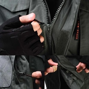 Vente en gros M65 vestes tactiques de camouflage pour hommes imperméable <span class=keywords><strong>pilote</strong></span> de vol <span class=keywords><strong>chasse</strong></span> coupe-vent manteaux à capuche multi-poches toile - Product Image 4