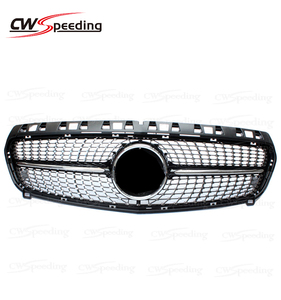Parrilla Delantera de ABS Estilo STAR (Negra) para MERCEDES BENZ Clase A W176 <span class=keywords><strong>A180</strong></span> A200 A250 A260 AMG <span class=keywords><strong>A45</strong></span> 2013-2015 - Product Image 1