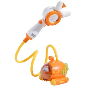 Handheld Shower Head Cartoon Elephant Water Flow Spray Shower Nozzle Kids Toddler Bath Play Bathing Toy