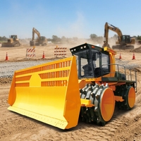 Compacteur de déchets pour déchets industriels et ménagers, déchets volumineux ou débris de construction, distribués, grossièrement mélangés et compactés