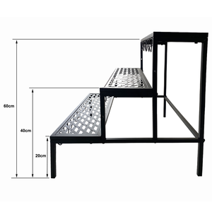 Extérieur et intérieur <span class=keywords><strong>en</strong></span> métal fleur rack 3 niveaux-<span class=keywords><strong>escalier</strong></span> conceptions <span class=keywords><strong>en</strong></span> métal fleur <span class=keywords><strong>porte</strong></span>-plantes - Product Image 3