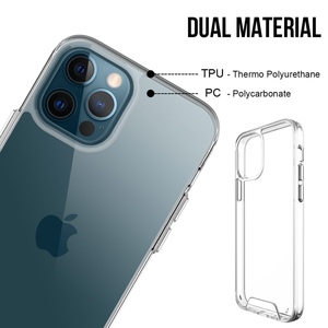 Para <span class=keywords><strong>iPhone</strong></span> <span class=keywords><strong>12</strong></span> 11 <span class=keywords><strong>Pro</strong></span> caso transparente de silicona Premium cubre TPU caso 1,5mm 1,8mm para <span class=keywords><strong>iPhone</strong></span> <span class=keywords><strong>12</strong></span> <span class=keywords><strong>pro</strong></span> Max caso claro - Product Image 3