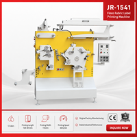 Machine d'impression d'étiquettes textiles Flexo JR-1541 haute vitesse 5 couleurs pour rubans de vêtements