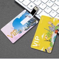 Flash drive USB Flash Disk OEM, Logo kustom stik kartu kredit 128MB 1GB 2G 4G 128GB U Disk