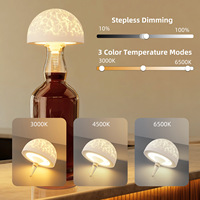 Lampe de table tactile en forme de bouteille de vin rechargeable par USB, lampe de bureau créative, lumières LED nocturnes pour la chambre à coucher, lampe de chevet