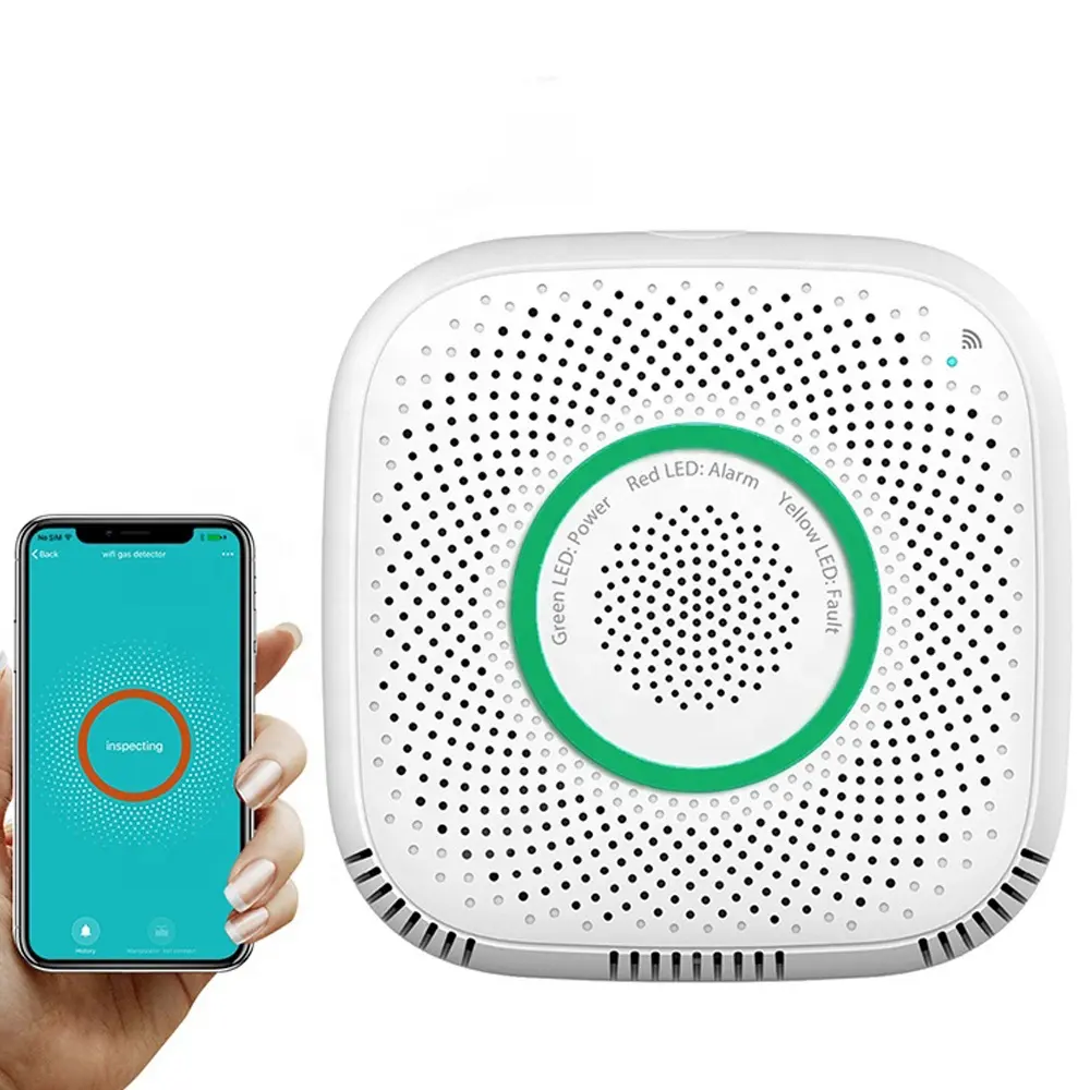 2019 Nieuwe collectie Standalone Werk Tuya Smart WiFi Gas Detector voor Home Security Alarm