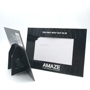 Maßge schneider ter stehender schwarzer Kartenpapier-Foto rahmen, günstiger Preis Kraftpapier-Foto rahmen