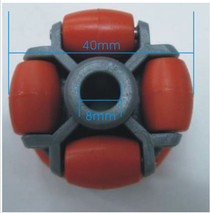 Roue universelle pour robot, roue Fulai, omnidirectionnelle, 2LH-40, roue Maime, <span class=keywords><strong>pneu</strong></span> mécanique de transport, pierre, verre - Product Image 4