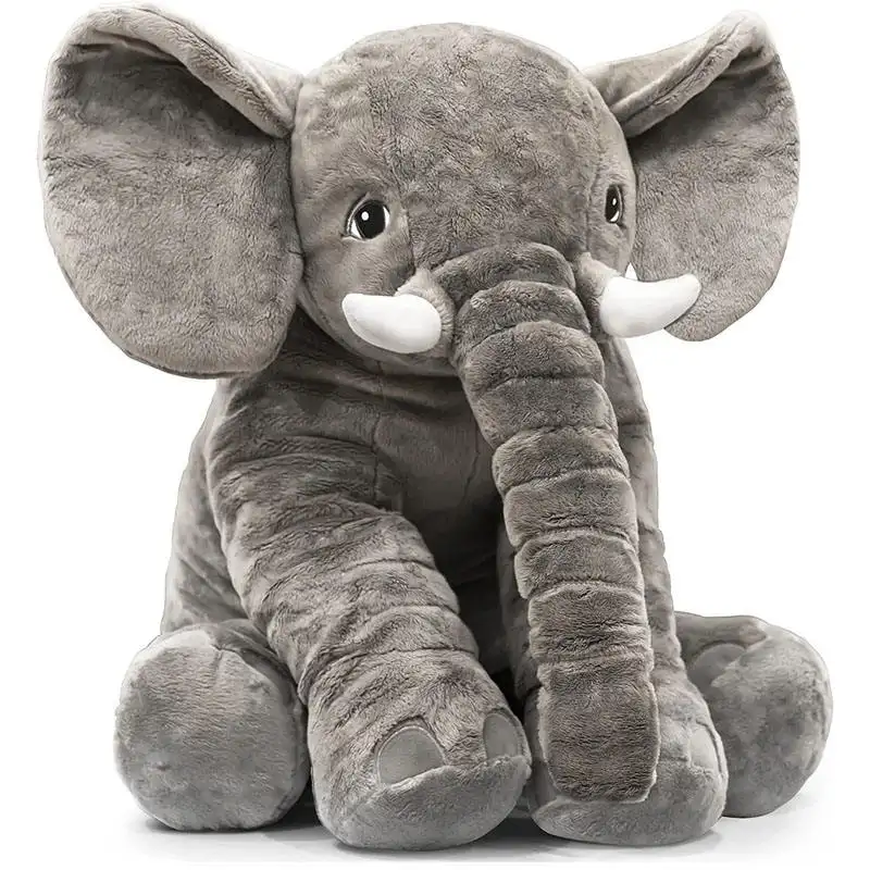 Factory Outlet Large Elephant Hugging Plush Toy 24 Inches Stuffed Animal For Kids 2 To 13 Year Old Birthday Gift