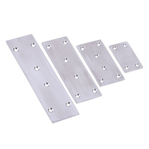 Yawitt <b>Stainless</b> <b>Steel</b> <b>Angle</b> <b>Bracket</b> 60x37mm 1mm Thickness 5mm Hole Furniture Cabinet Connector - Product Image 3