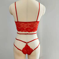 Sfy1909 2025 Nouvelle Lingerie Tendance en Dentelle, Nouvelle Tenue Exotique Sexy, Ensemble Jarretelles Soutien-Gorge String, Sous-Vêtements Érotiques pour Fille