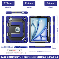 Benzersiz Tasarımlı Darbeye Dayanıklı Akıllı Tablet Kılıfları iPad Air 11 M2 2024 Kılıfı iPad Air 5 10.9 Kalem Tutucu ile