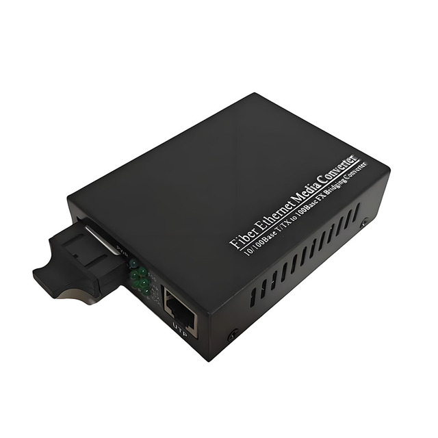 2KM 10/100 Base Fiber Optic Media Converter SC Duplex MM Multi Mode 10/100Mbps Transmitter Receiver FTTH in Piece