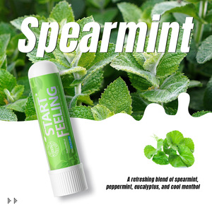 Mint Herbal Nasal Inhaler Combo Natural Ingredients & <b>Essential</b> <b>Oils</b> Prevents Drowsiness Relieves Nasal Congestion - Product Image 4