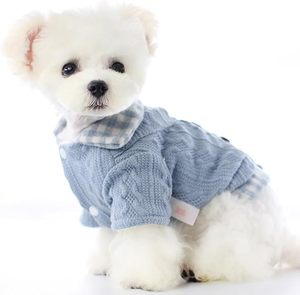 Manteau mignon pour <span class=keywords><strong>chien</strong></span>, 2 couleurs, pull épais pour petite chienne, style princesse - Product Image 2