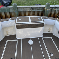Tapis de pont en mousse EVA imitation teck pour bateau Carolina Classic 28 Cockpit Pad 1998, style SeaDek MarineMat Gatorstep, auto-adhésif