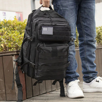 Sac à dos tactique grand format AYPPRO 56L en nylon Oxford MOLLE, sac d'assaut 3 jours antivol, en stock, faible MOQ 10 pièces, DDP USA UE