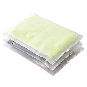 뜨거운 판매 Resealable 작은 핑크 지퍼 가방 의류 포장 젖빛 플라스틱 흰색 Mylar 애 가방