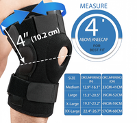 Attelle de compression articulée en néoprène, 5 tailles réglables, respirante, unisexe, pour la protection sportive et la rééducation, soulagement des douleurs liées aux déchirures du ménisque et des ligaments croisés antérieurs (LCA)
