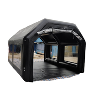 Tente gonflable de peinture de voiture en PVC de qualité supérieure, tente de pulvérisation gonflable, tente de lavage de voiture gonflable