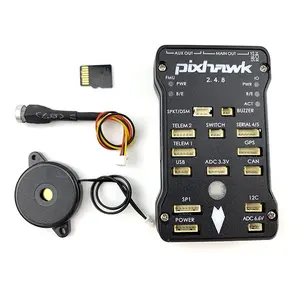 Pixhawk PX4 الطيار الآلي PIX 2.4.8 32 بت وحدة تحكم في الطيران مع مفتاح أمان و صفارة أجهزة الاستقبال عن بعد متعدد الدوار