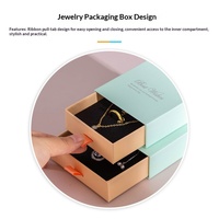 Boîte de rangement colorée en relief style Ins pour bijoux, bracelets, boucles d'oreilles, bagues, colliers – Emballage cadeau en papier – En stock