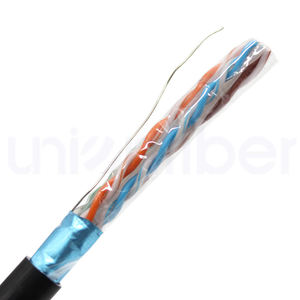 Cable <span class=keywords><strong>Cat6</strong></span> a Granel, 305m 500m 505m, UTP <span class=keywords><strong>FTP</strong></span> <span class=keywords><strong>S</strong></span>/<span class=keywords><strong>FTP</strong></span>, 23AWG, Cobre <span class=keywords><strong>S</strong></span>ólido Desnudo, LSZH, Cable de Elevación para Exteriores Resistente al Agua en Rollo - Product Image 2