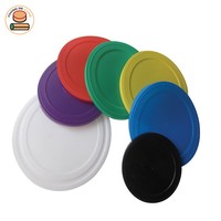 Couvercles en plastique pour gobelets, accessoire pour couvrir les bouteilles, 5 pièces, multi couleurs
