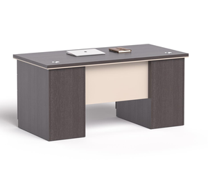 Escritorio de Oficina Moderno de Lujo para Personal Individual de Alta Calidad, Mesa de Madera Minimalista con Cajonera de Almacenamiento en Gris, Escritorio Ejecutivo Moderno - Product Image 4