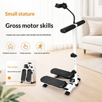 Pédalier d'exercice multifonctionnel Source-factory pour la maison, brûleur de graisse cardio, perte de poids, avec support de téléphone, pour exercices aérobiques en intérieur