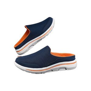 รองเท้าลำลองผู้หญิงไซส์ใหญ่แบบใหม่ รองรับครึ่งเท้า พื้นเรียบ แบบสวม วัสดุตาข่ายด้านบน พื้นรองเท้า EVA ระบายอากาศได้ดี - Product Image 1