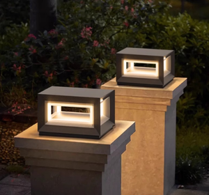 באיכות גבוהה נירוסטה שער עמוד אורות מנורת עמוד עמיד למים הראשי אור מודרני - Product Image 2