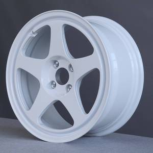 Jantes forgées SHIN finition blanche 5 branches concaves légères en alliage 6061-T6 17 18 19 20 pouces <span class=keywords><strong>4x100</strong></span> pour Mazda - Product Image 1