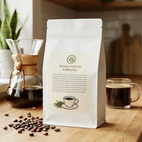 Sac alimentaire compostable imprimé sur mesure, pochette en papier kraft biodégradable, emballage écologique pour café, thé, collations, aliments pour animaux, emballage organique