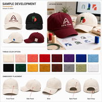 Casquette de baseball personnalisée en coton à 6 panneaux avec logo brodé, réglable, pour homme et femme, idéale pour les activités sportives en extérieur