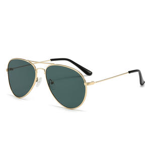 Nuevas gafas de sol con lentes curvadas inversas para hombre, montura metálica, protección UV400, tipo 3, lentes de PC de marco completo, YC3025 B8 - Product Image 3