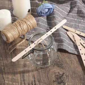 36129 Confezione <span class=keywords><strong>da</strong></span> 25 Supporti in Legno per <span class=keywords><strong>Stoppini</strong></span> di <span class=keywords><strong>Candele</strong></span>, Strumenti Naturali per Centrare il Stoppino per la Fabbricazione di <span class=keywords><strong>Candele</strong></span>, Bastoncini Riutilizzabili e Durevoli Personalizzati - Product Image 4